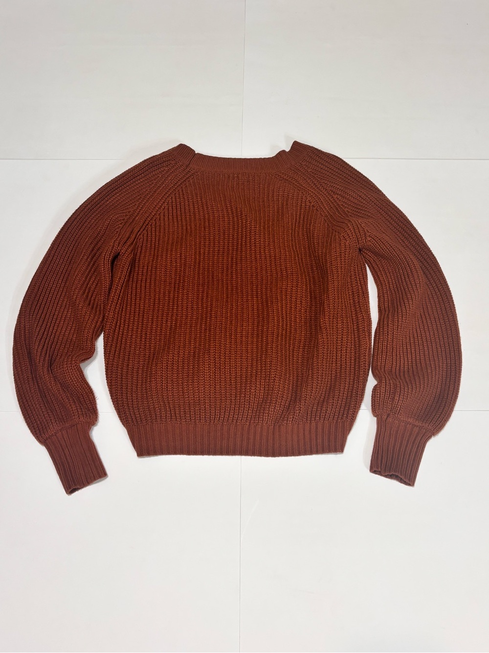 zeagoo Women's Rust Button-Front Ribbed Cardigan - Picture 8 of 10